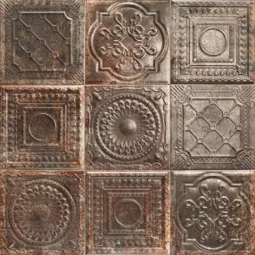 Mainzu Tin Tile Rusty Nero