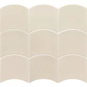   EQUIPE WAVE Old Cream 12X12 hullám alakú fényes falicsempe