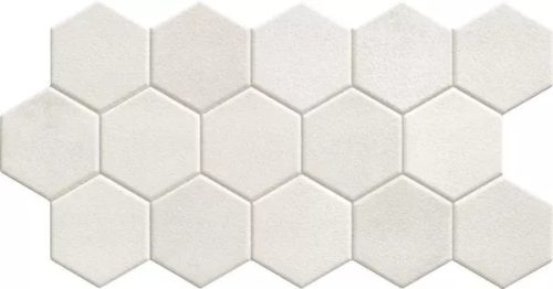 Realonda Hex White 26,5 x 51 hexagon járólap, falicsempe