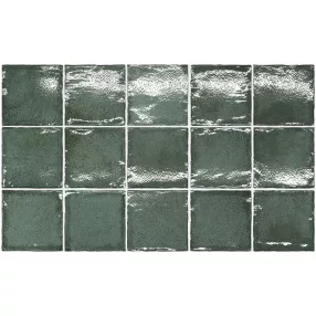 Equipe Altea Pine Green 10x10 rusztikus falicsempe