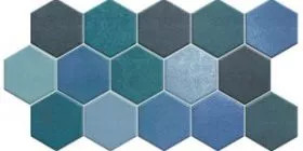 Realonda Hex Aquamarine 26,5 x 51 hexagon járólap, falicsempe