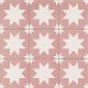 Mainzu Fired Star Pink 20x20 - cementlap mintás járólap