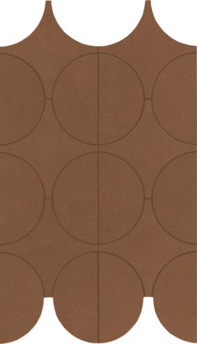 MARAZZI Cementum Cotto Mosaico Cerchi 23,8x41,4 csempemozaik