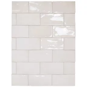 Equipe Manacor White 7,5x15 - rusztikus falicsempe