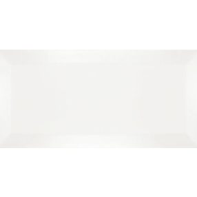 Matt Fehér metrocsempe 10x20 Ribesalbes Bisel Blanco Mate