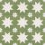 Mainzu Fired Star Green 20x20 - cementlap mintás járólap
