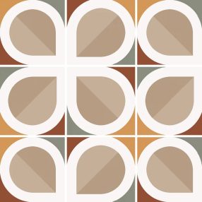 Equipe Bauhome Blatt  Warm 20x20