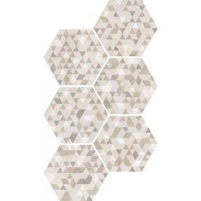   Equipe Urban Forest Natural 29,2x24,2 hexagon dekor járólap, falicsempe