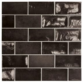 Equipe Village Black 6,5x13,2 rusztikus falicsempe