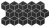 Realonda Rhombus Black 26,5x51 rombusz járólap, falicsempe