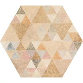   Vives Laverton Hexágono Benenden Multicolor 23x26,8 hexagon járólap