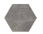 Hexatile Cement Black 17,5x20 hatszögletű járólap