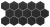 Realonda Hex Black 26,5 x 51 hexagon járólap, falicsempe