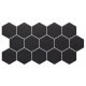 Realonda Hex Black 26,5 x 51 hexagon járólap, falicsempe