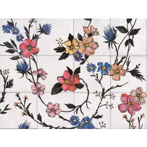   Marazzi Rice Decoro Garden Modulo B 45X60 rusztikus falicsempe dekorszett