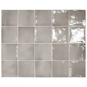 Equipe Manacor Mercury Grey 10x10 - rusztikus falicsempe
