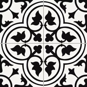 PRISSMACER DOVER BLACK 45X5 cementlap mintás járólap