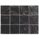 Equipe Mallorca Black 10x10 rusztikus falicsempe
