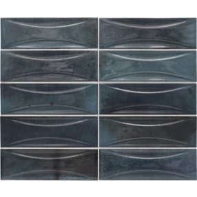 EQUIPE HANOI Arco Blue Night 6,5x20 3D csempe 