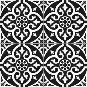 PRISSMACER CHESTER BLACK 45X5 cementlap mintás járólap