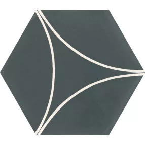   MARAZZI Cementum Indigo Decoro Arco 21x18,2 hexagon járólap