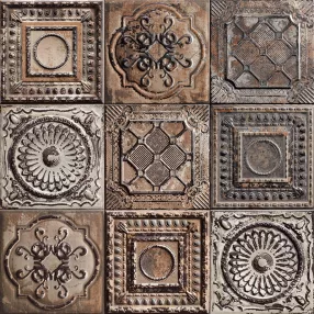 Mainzu Tin Tile Rusty Mix