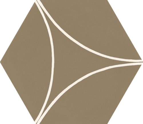 MARAZZI Cementum Olive Decoro Arco 21x18,2 hexagon járólap