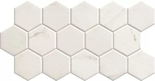 Realonda Hex Calacatta 26,5 x 51 hexagon járólap, falicsempe
