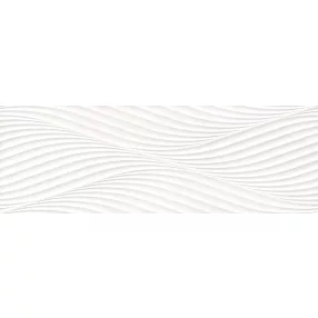 SALINES WAVES WHITE 33,3X100 fürdőszobacsempe