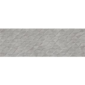   PERONDA DOWNTOWN Grey TRIANGLE 33,3X100 3D beton hatású fürdőszobacsempe