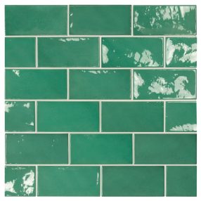 Equipe Village Esmerald green 6,5x13,2 rusztikus falicsempe