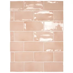 Equipe Manacor Blush Pink 7,5x15 - rusztikus falicsempe