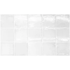 Equipe Altea White 10x10 rusztikus falicsempe