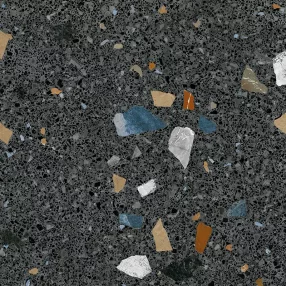   ARCANA STRACCIATELLA R Grafito Polished 79,3x79,3 fényes terrazzo mintás járólap
