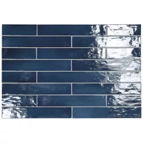 Equipe Manacor Ocean Blue 6,5x40 - rusztikus falicsempe
