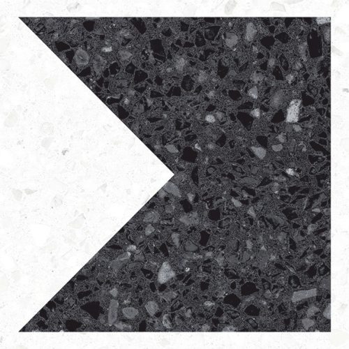 VIVES Orcia-R Carbon 20x20 terrazzó mintás padlólap
