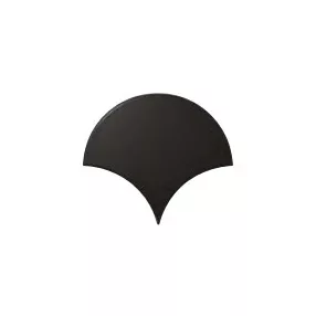 Equipe Fan Black Matt 10,6x12 pikkely alakú falicsempe