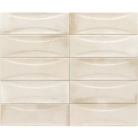 EQUIPE HANOI Arco White 6,5x20 3D csempe 