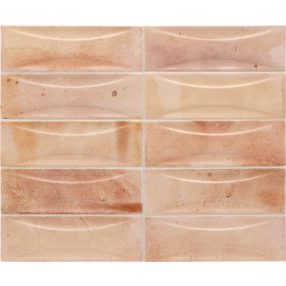 EQUIPE HANOI Arco Pink 6,5x20 3D csempe 