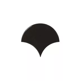 Equipe Fan Black 10,6x12 pikkely alakú falicsempe