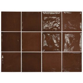 Equipe Village Wallnut Brown 13,2x13,2 rusztikus falicsempe