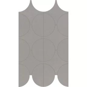   MARAZZI Cementum Nickel Mosaico Cerchi 23,8x41,4 csempemozaik