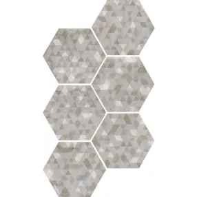   Equipe Urban Forest Silver 29,2x24,2 hexagon dekor járólap, falicsempe