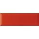 APE LOFT Rojo 10x30 - fényes piros fózolt metro csempe