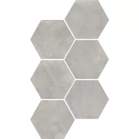   Equipe Urban Melange Silver 29,2x24,2 hexagon dekor járólap, falicsempe.