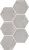 Equipe Urban Melange Silver 29,2x24,2 hexagon dekor járólap, falicsempe.