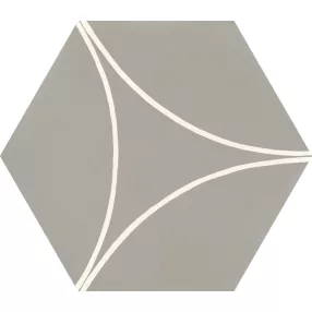  MARAZZI Cementum Nickel Decoro Arco 21x18,2 hexagon járólap
