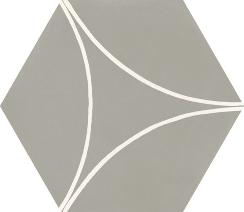 MARAZZI Cementum Nickel Decoro Arco 21x18,2 hexagon járólap