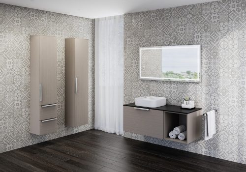 Nola 120 - fürdőszobabútor pultra tehető mosdóval