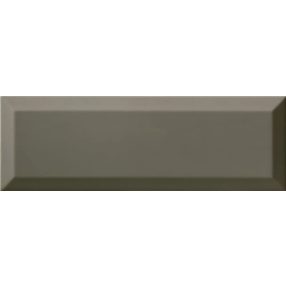   Ribesalbes Bisel Dark Grey Brillo 10x30 fényes fózolt fekete metrocsempe